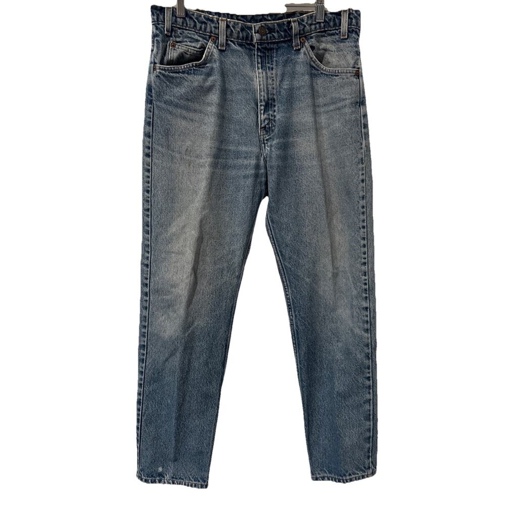 Levis 505 35x31 Faded Blue Orange Tab 1990’s Red Batwing See Photos